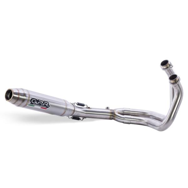 Scarico completo GPR Deeptone acciaio satinato racing Yamaha Tracer 7 2021-2024