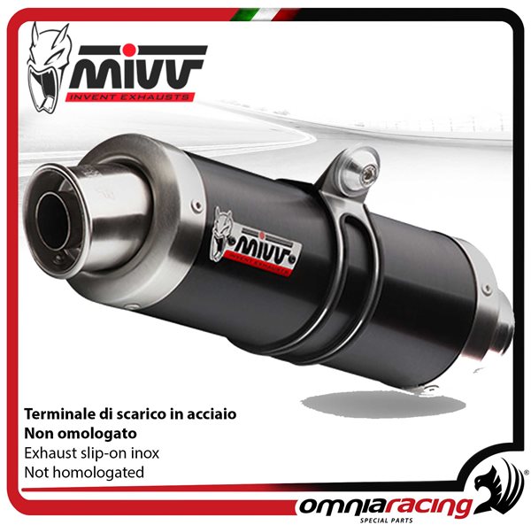 MIVV GP Black steel exhaust Racing Suzuki VanVan 200 2016-2017