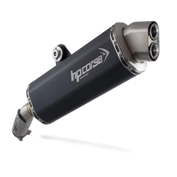 HPcorse 4-Track R Black exhaust approved BMW R1200GS/Adventure 2004-2009
