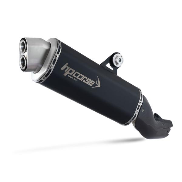 Scarico HPcorse 4-Track R nero omologato BMW R1200GS/Adventure 2013-2018