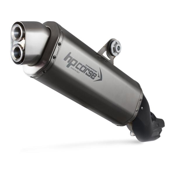 Scarico HPcorse 4-Track R satinato omologato BMW R1250GS/Adventure 2019-2023
