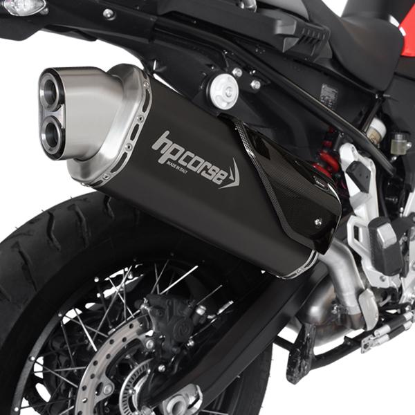 HPcorse 4-Track R Black exhaust approved BMW F750GS/850/Adventure 2018-2020