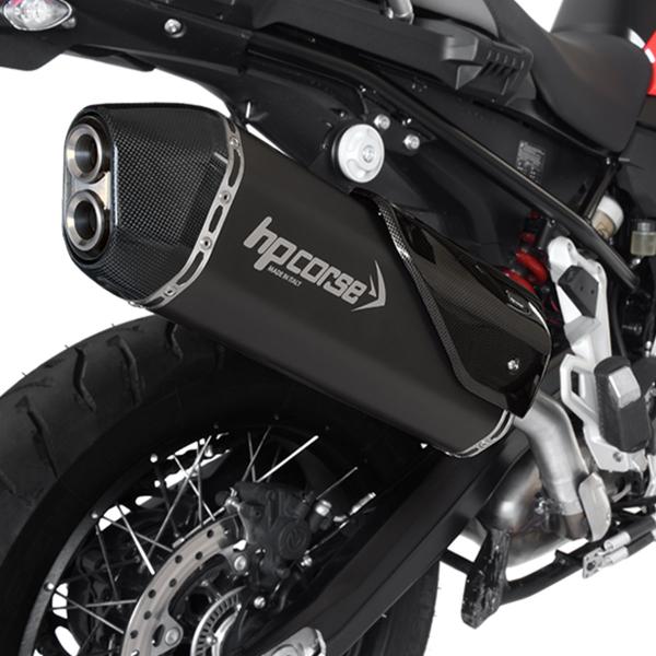 HPcorse SPS Carbon Black exhaust approved BMW F750GS/850/Adventure 2018-2020