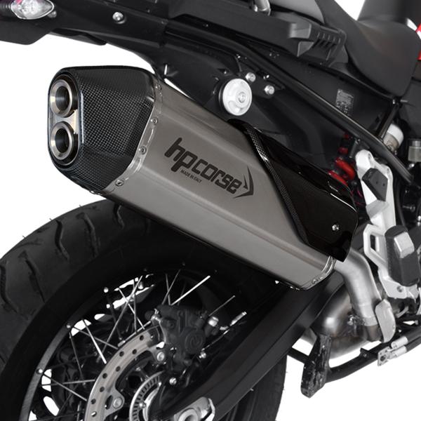 HPcorse SPS Carbon Titanium exhaust approved BMW F750GS/850/Adventure 2018-2020