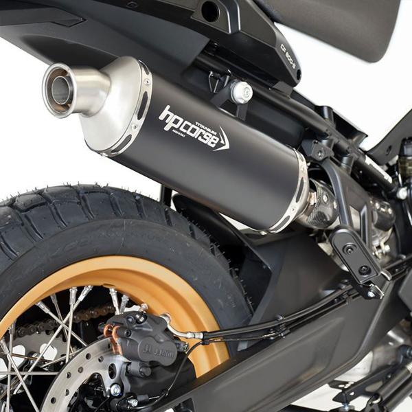 HPcorse SP-1 Short Black Titanium exhaust approved CFmoto 800MT Sport 2023-2024