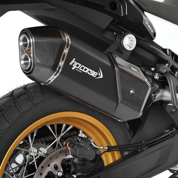 Scarico HPcorse SPS Carbon Short nero omologato CFmoto 800MT Sport 2023-2024