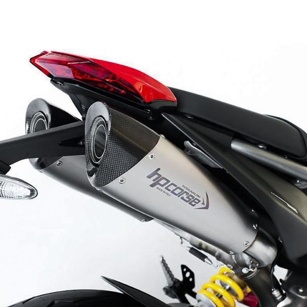 HPcorse Evoxtreme 260mm Titanium exhaust approved Ducati Hypermotard 950 2019-2021