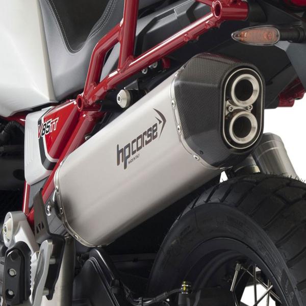 Scarico HPcorse SPS Carbon titanio omologato Moto Guzzi V85TT 2019-2023