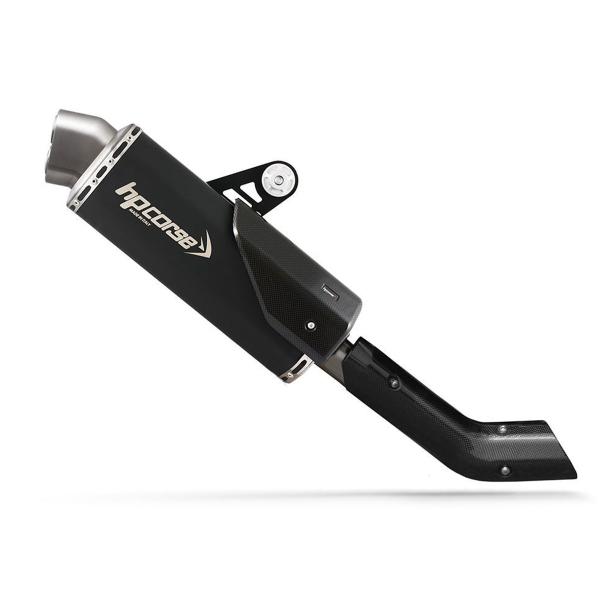 HPcorse 4-Track R Black exhaust approved Honda Africa Twin 1100 2020-2024