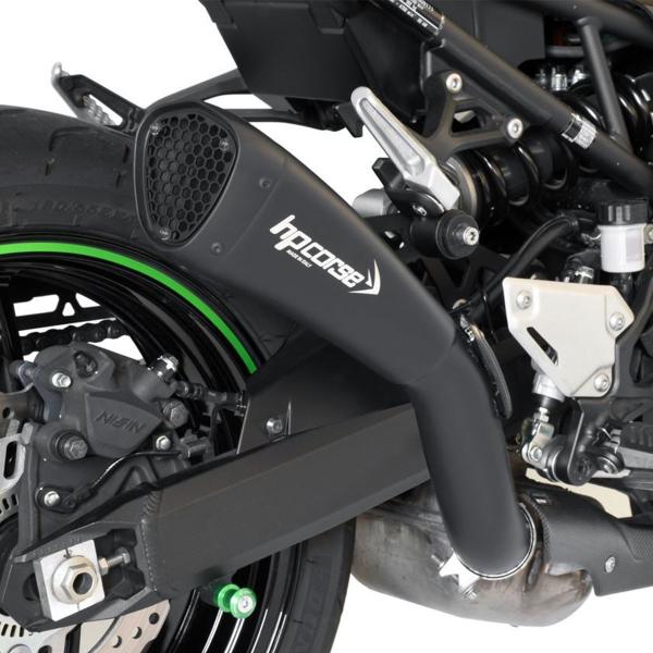 HPcorse Hydroform Short R Black exhaust approved Kawasaki Z900 2020-2023