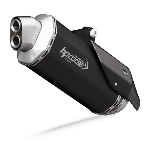 Scarico HPcorse 4-Track RR titanio nero omologato KTM SuperAdventure 1290S/R 2021-2024
