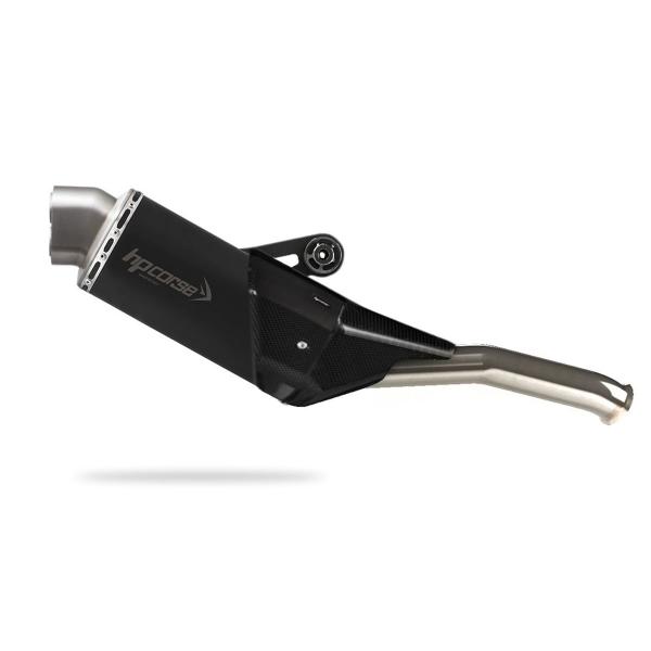 HPcorse 4-Track R Short Black exhaust approved KTM 790 Adventure 2019-2024