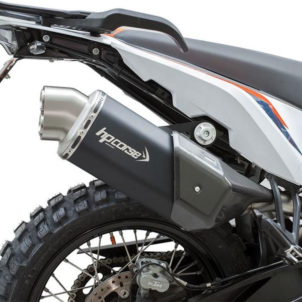 Scarico HPcorse 4-Track R Short nero omologato KTM 890 Adventure/R/SMT 2021-2023