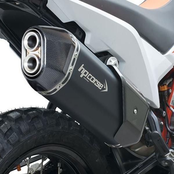Scarico HPcorse SPS Carbon Short nero omologato KTM 890 Adventure/R/SMT 2021-2023