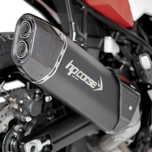 HPcorse SP-3 Carbon 350 Black exhaust approved Suzuki Vstrom 1050 2020-2024