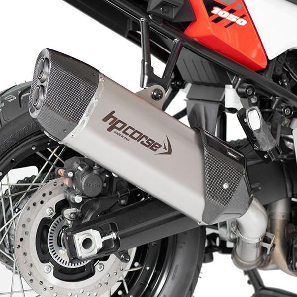 Scarico HPcorse SP-3 Carbon 350 satinato omologato Suzuki Vstrom 1050 2020-2024