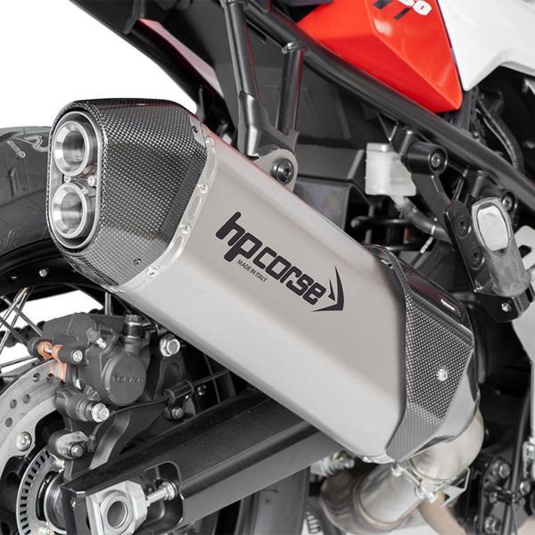 Scarico HPcorse SPS Carbon 350 satinato omologato Suzuki Vstrom 1050 2020-2024