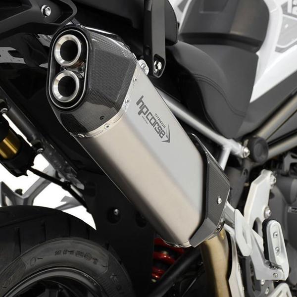 Scarico HPcorse SPS Carbon 350 titanio omologato Triumph Tiger 1200 GT/Rally/PRO 2021-2024