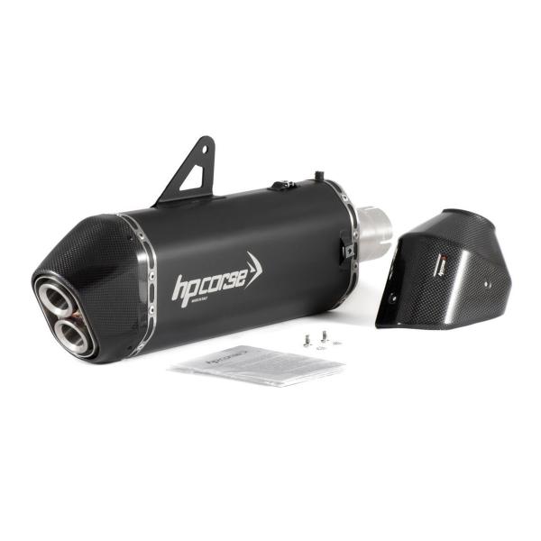 HPcorse SPS Carbon 350 Black exhaust approved Triumph Tiger 900 2020-2023