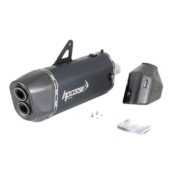 HPcorse SP-3 Carbon 350 Black exhaust approved Triumph Tiger 850 2020-2023