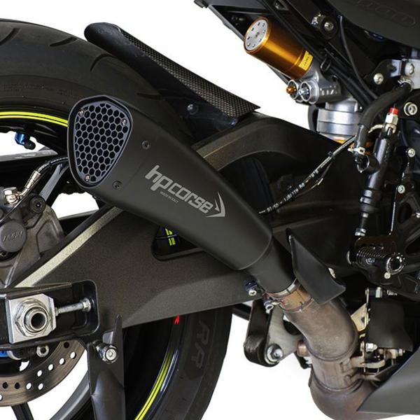 HPcorse Hydroform Short R Black exhaust Racing Suzuki GSXR1000 2017-2020
