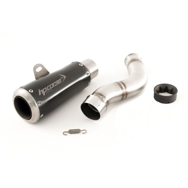 Scarico HPcorse GP07 nero Racing Triumph Street Triple 765 2017-2022