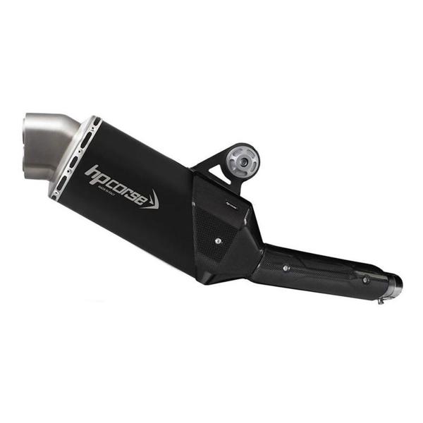 Scarico HPcorse 4-Track R Short nero omologato Yamaha Tenere 700