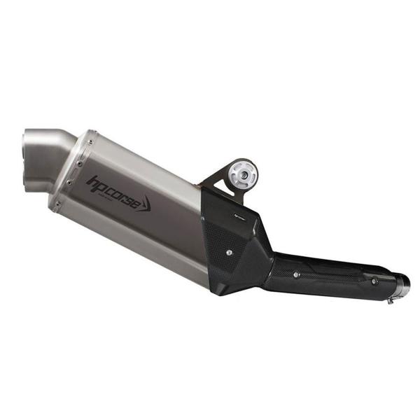 Scarico HPcorse 4-Track R Short satinato omologato Yamaha Tenere 700