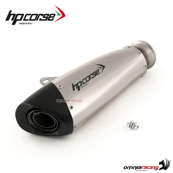 HpCorse Evoxtreme exhaust slip-on inox satin cover carbon racing KTM SUforDUKE 1290GT 16>18