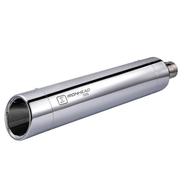 IXIL HC2-1C Ironhead Round left exhaust racing steel Chrome BMW R18 Roctane 2020-2023