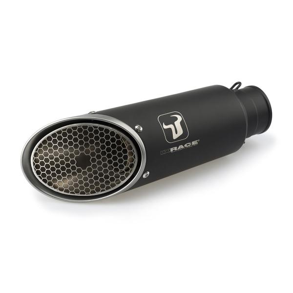 IXRACE exhaust MK1B racing black steel Triumph Scrambler 1200 2019-2022