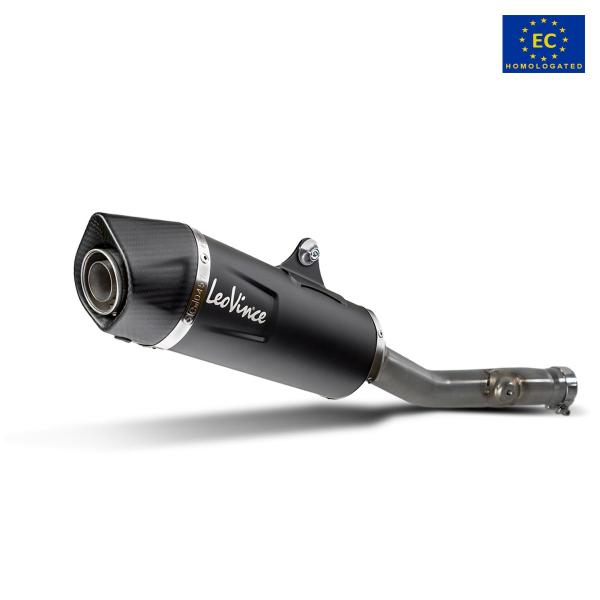 Leovince Nero exhaust steel approved slip-on Kawasaki Z750 2007-2014