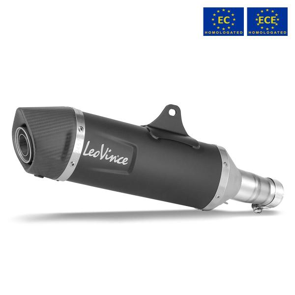 Leovince Nero exhaust steel approved slip-on Husqvarna 701 Supermoto 2021-2024
