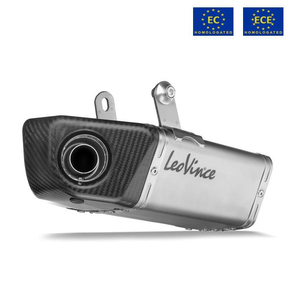 Leovince LV ONE EVO exhaust steel approved slip-on Husqvarna 701 Supermoto 2017-2020