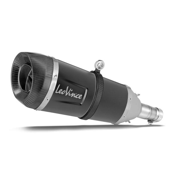 Leovince Factory S exhaust black steel racing slip-on Kawasaki Ninja 1000SX/Tourer 2020-2024
