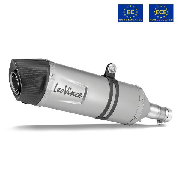 Leovince LV ONE EVO exhaust steel approved slip-on Vespa GTS125/Super 2021-2024