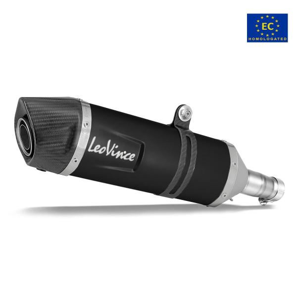 Terminale scarico Leovince LV ONE EVO omologato acciaio nero Honda XL750 Transalp 2023-2024