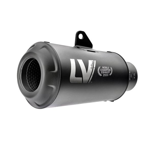 Leovince LV10 full black steel Racing exhaust Ninja 400 2018-2021