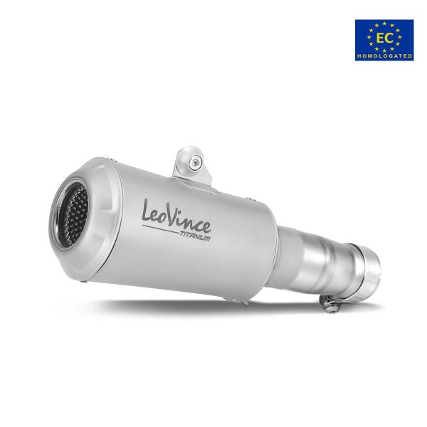 Leovince LV10 exhaust titanium approved slip-on BMW S1000R 2021-2024