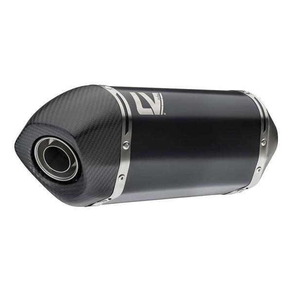 Leovince LV14 black steel Racing exhaust Valico 900DSX 2024-2025
