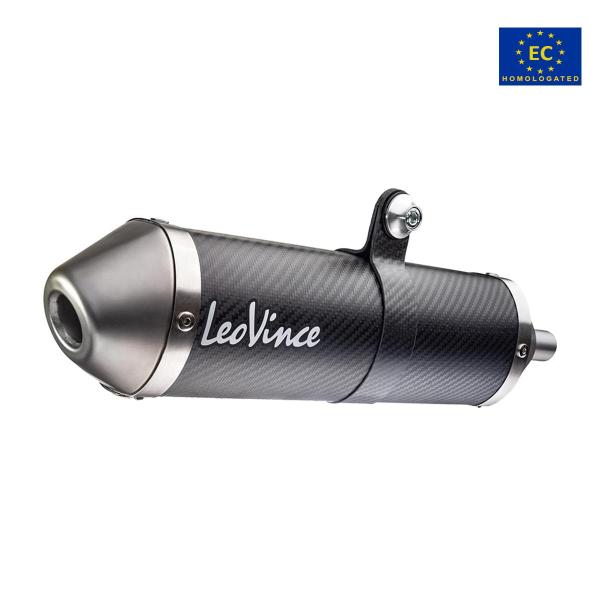 Leovince X-Fight exhaust carbon approved slip-on Aprilia RX50/Factory 2018-2020
