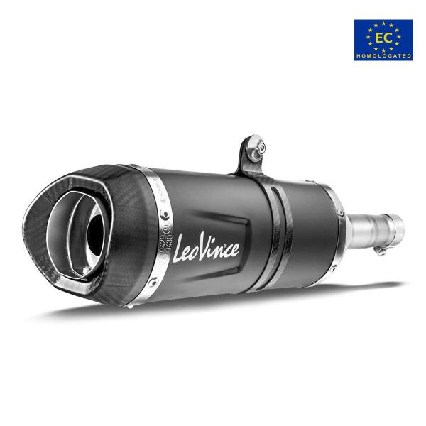 Leovince LV ONE EVO exhaust black steel approved slip-on Yamaha Fazer 1000/GT 2006-2015