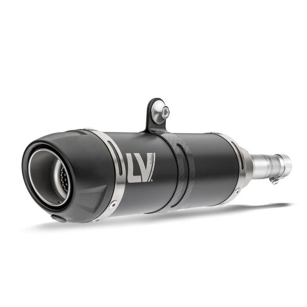 Terminale scarico Leovince GP Corsa EVO racing acciaio nero Honda NX500 2024-2025