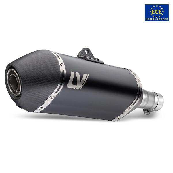 Leovince LV14 exhaust black steel approved slip-on BMW R1300GS Adventure 2024-2025