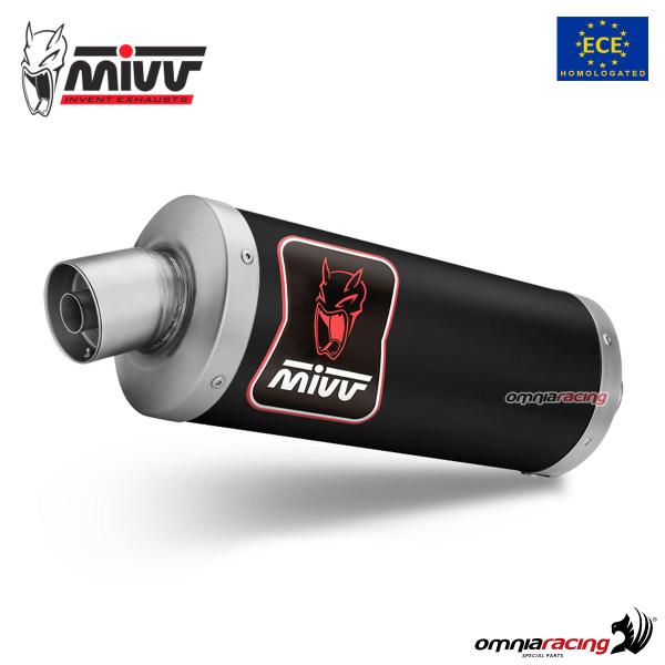 MIVV Dakar Black steel high exhaust approved Yamaha Tenere 700 2019-2025