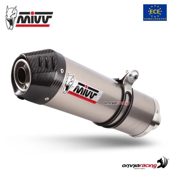 MIVV Oval Titanium with carbon end cap exhaust approved KTM 390 Adventure 2020-2024