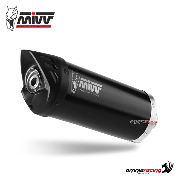 MIVV Mover Black steel exhaust approved Yamaha Xmax 400 2013-2016