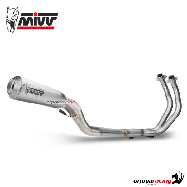Impianto di scarico completo MIVV X-M1 in titanio e collettori acciaio racing per Aprilia RS660 2020