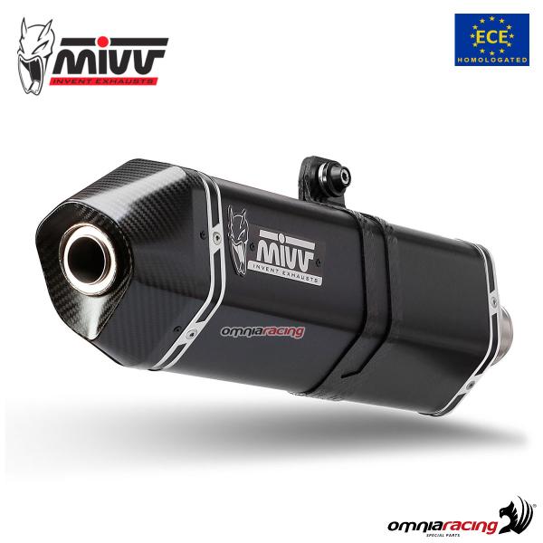 Scarico MIVV Speed Edge Acciaio Nero omologato Suzuki Vstrom 1000 2014-2020