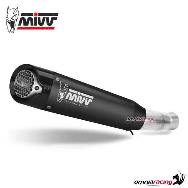 MIVV XM5 Black steel exhaust Racing Triumph Speed Triple 1050 R/S/RS 2018-2020
